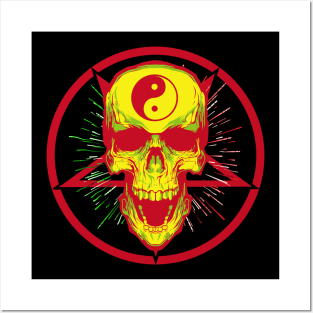 Skull of tai chi N°5 Posters and Art